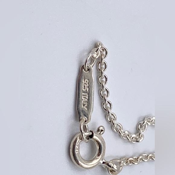 Authentic Tiffany & Co 925 Silver Atlas Collection Bar with Necklace - Picture 7 of 9